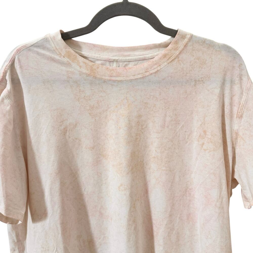 Lululemon All Yours Short Sleeve T-Shirt Cirrus Wash Lemon Strawberry Sz 8 - Picture 6 of 9